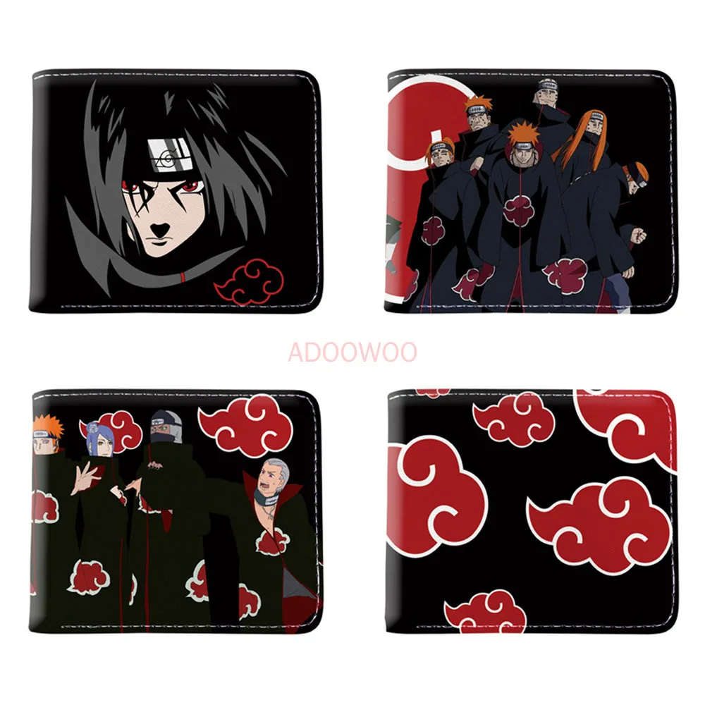 

Anime Naruto Foldable Wallet Full Color Printed PU Short Half Fold Wallet Card Clip Pocket Cartoon Wallet Birthday Christmas Toy