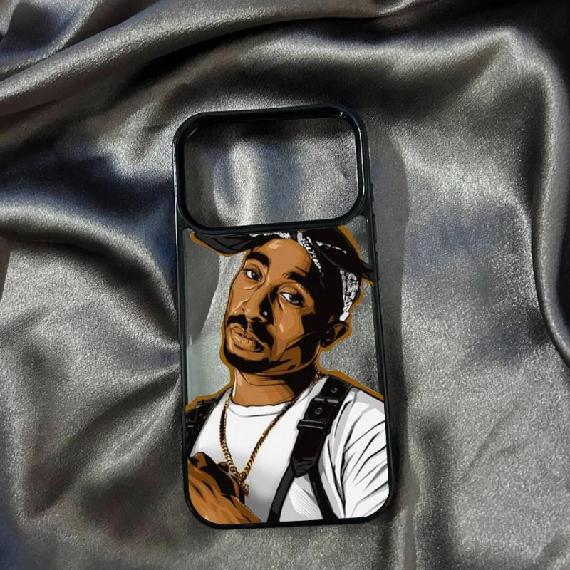 Tupac Inspired Shockproof Clear Matte Phone Case – Fashionable & Durable Cover