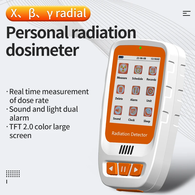 Geiger Counter Nuclear Radiation Detector Personal Dosimeter X-ray Beta Gamma Detector LCD Radioactive Tester Marble Tool radiation detector geiger counter