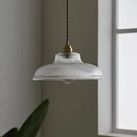 โคมไฟระย้าแก้วใสสำหรับห้องครัว โคมไฟห้อยสำหรับห้องรับประทานอาหาร 2