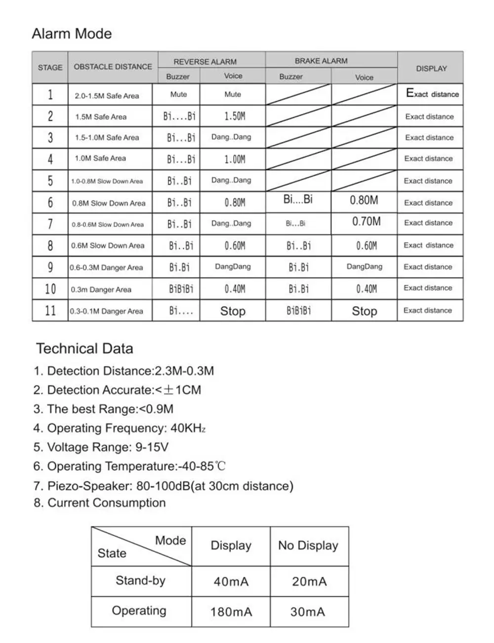 Retromarcia del Radar dell'auto parcheggio retromarcia dell'automobile Radar di retromarcia rilevatore di Monitor veicolo Parktronic parcheggio 8 sensori di Backup - S061707ecc9c846a99605fee076623e869