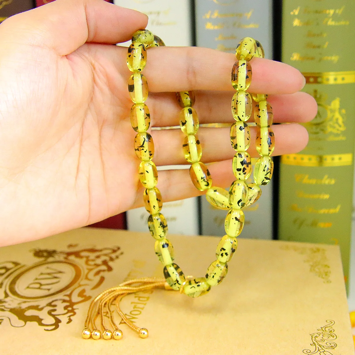 Gold Prayer Beads Bracelet Islamic Dubai Gold Color Prayer Beads