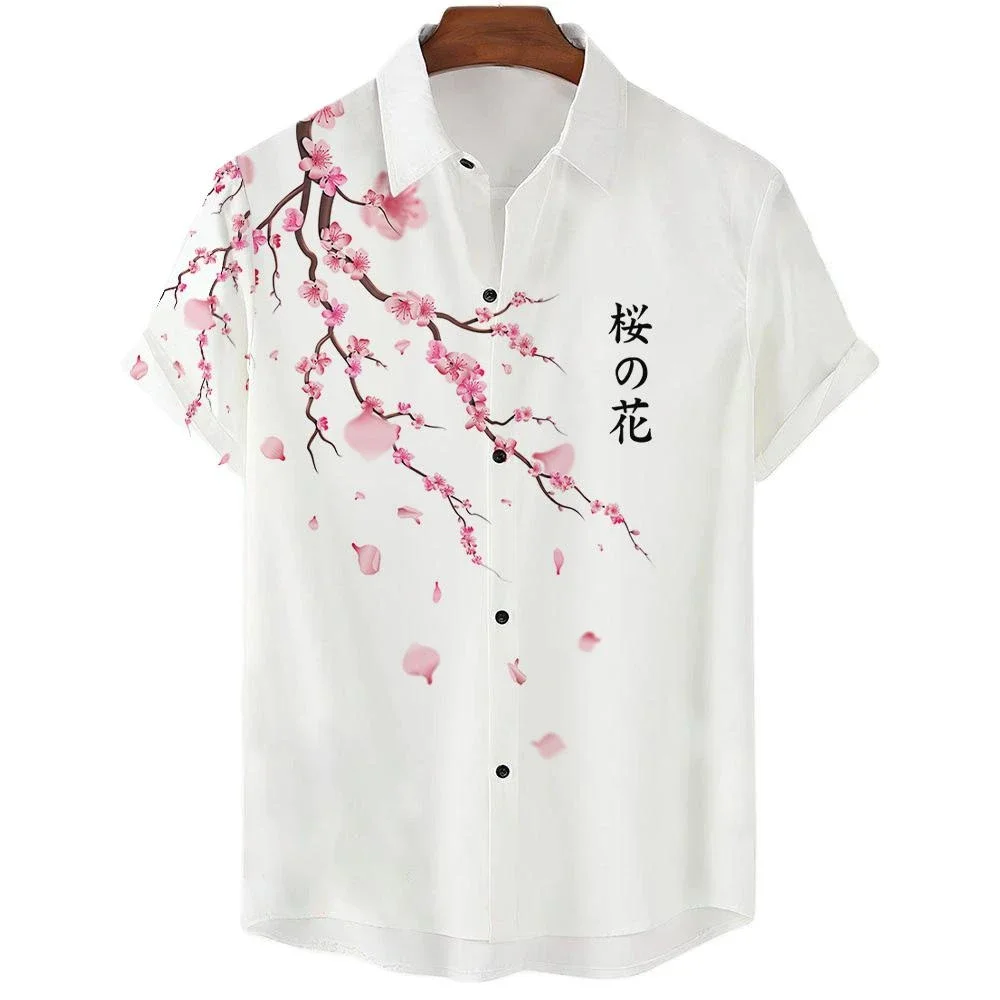 

2023 Flower Shirt Hawaiian Shirt Men Clothes Loose Breathable Men's Shirts Summer Male Shirt Street Casual Short Sleeve Tops 4xl