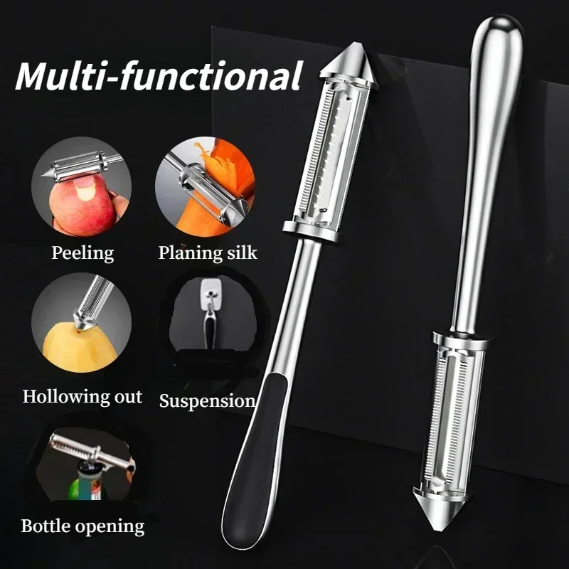 5 in 1 Potato Peeler Multi-functional Vegetable Carrot Grater Fruit Peeler Beer Opener Household Kitchen Gadget Accessories Tool