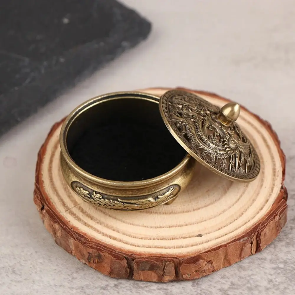 Lotus Incense Censer - Elegant Sandalwood Alloy Home & Office Decor Burner
