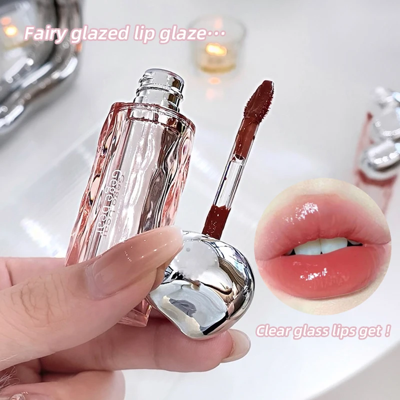 Crystal Translucent Moisturizing Lip Glaze - Long-Lasting Natural Color