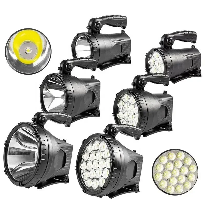 10000LM High Spotlight Super Bright Spot Torch USB Rechargeable Searchlight Power Bank Handle Lantern Outdoor 348Led Flashlight