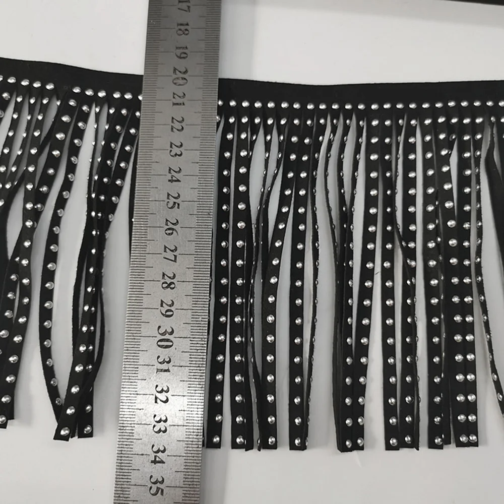 

0.5/1 Yard Tassels Whisker Hot Drill Lace DIY Clothing Accessories Lace For Stage Costume Shoes Bag