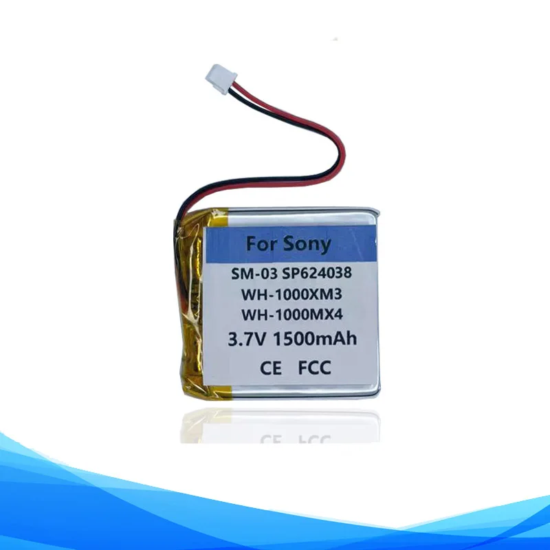 Originale Sostituisce La Batteria Da 1500Mah Per Sony Wh-1000Xm3 Wh-1000Mx4 Wh-Xb900N Wh-Ch710N Accumulatore Per Batterie Per Cuffie Akku