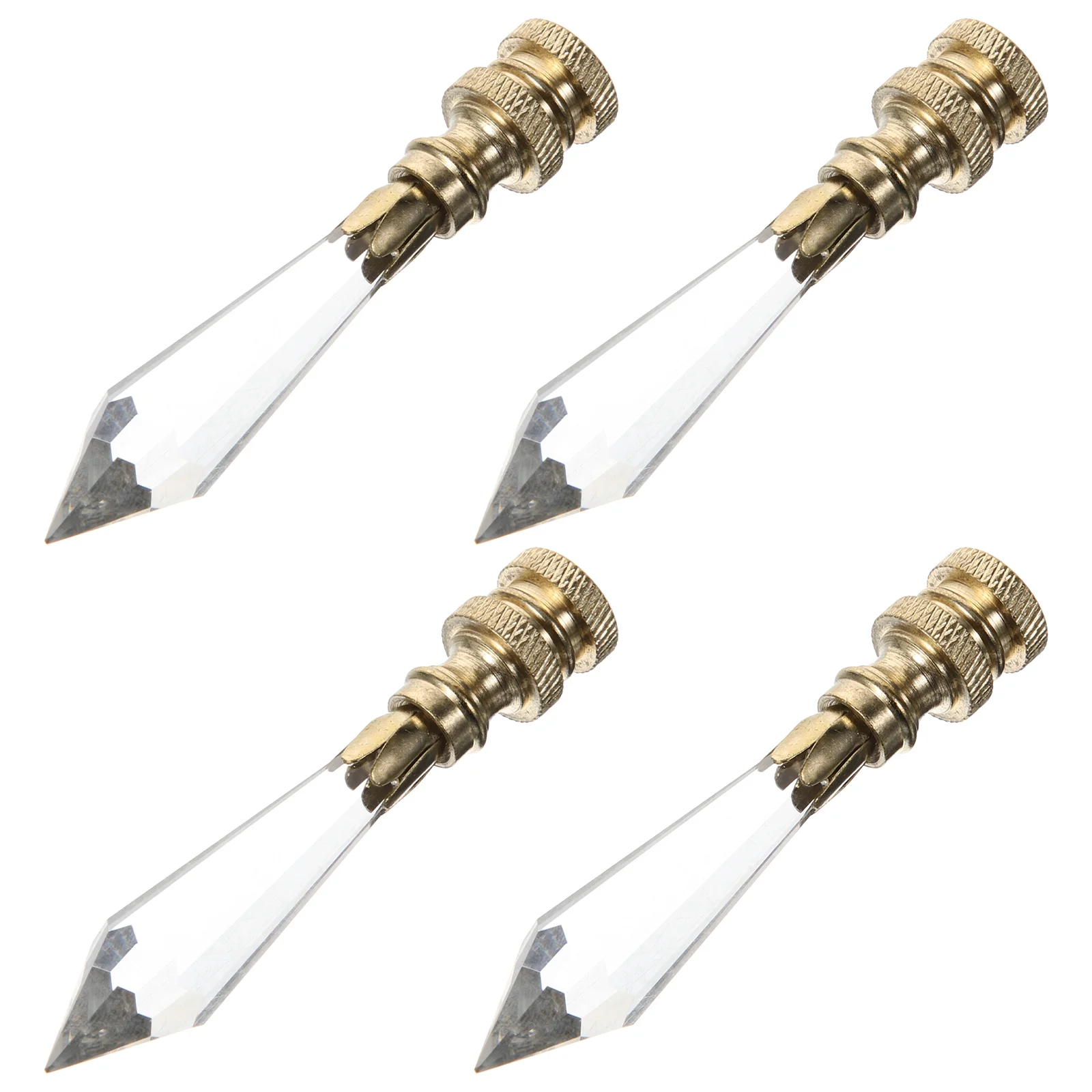 

4 Pcs Bracket Lampshade Decorative Head Birthday Decoration for Girl Glass Light Finials