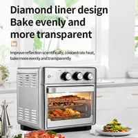 13L Air Fryers 26L Large Capacity Electric Fryer Oven Oilless Cooker Visible Window Household Kitchen Deep Fryer without Oil 2