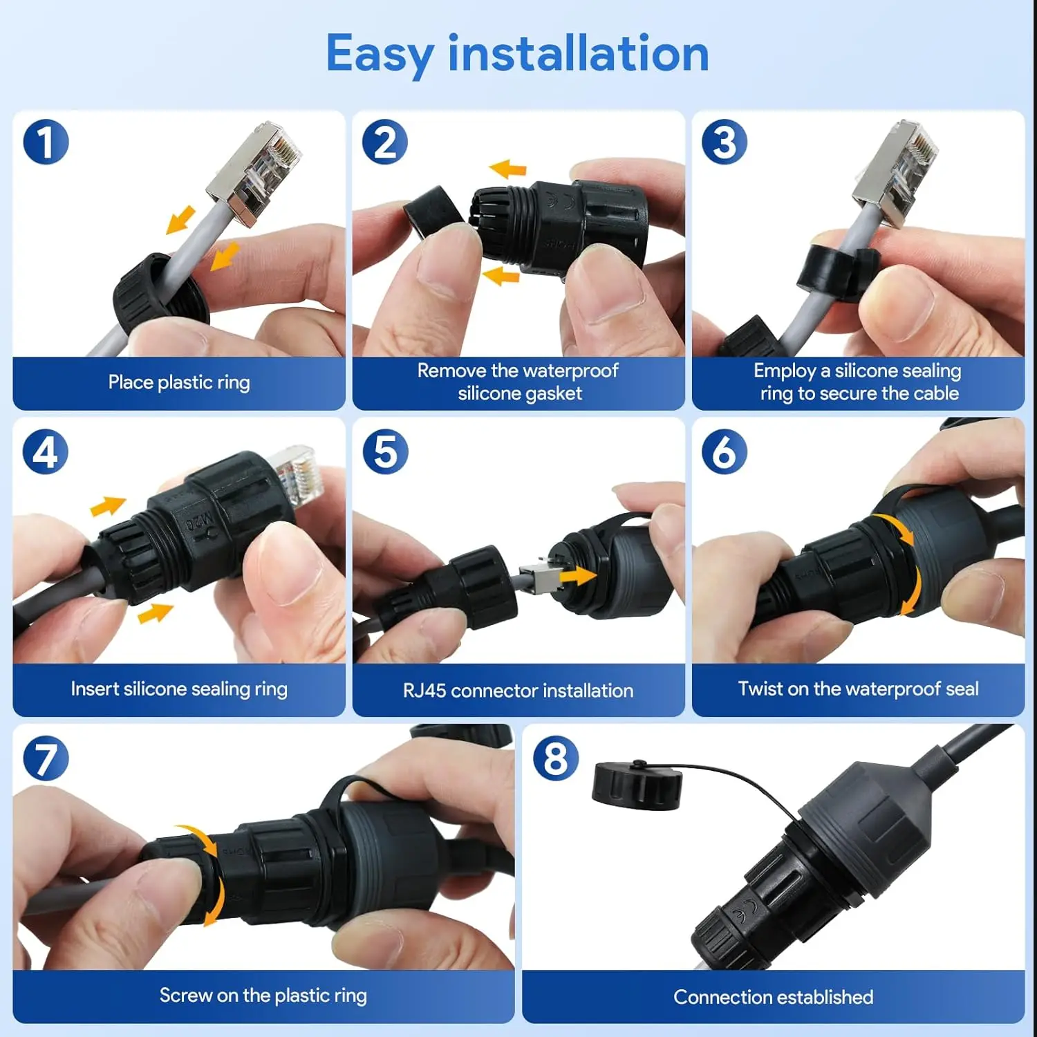 포르졸라 스타링크 Gen3 V3 이더넷 케이블 어댑터 (스타링크 SPX - RJ45 커넥터 라우터 어댑터 인터넷 연장 케이블)
