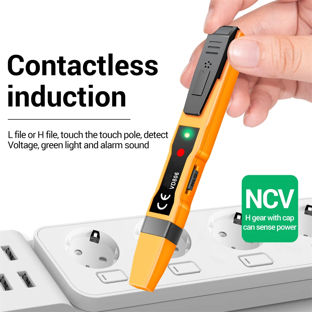 Continuity Voltage Detector Pen Non-contact Inductive AC/DC Voltage Meter Electric Compact Pen Battery Test Pencil electric tester pen