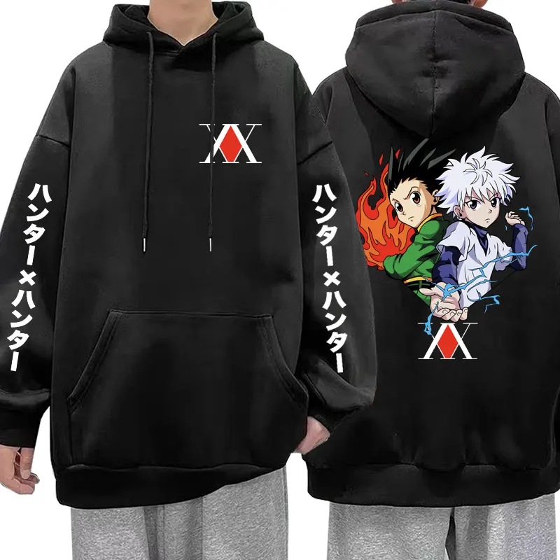 

Худи с длинным рукавом и карманами для мужчин и женщин в стиле аниме Hunter X Hunter