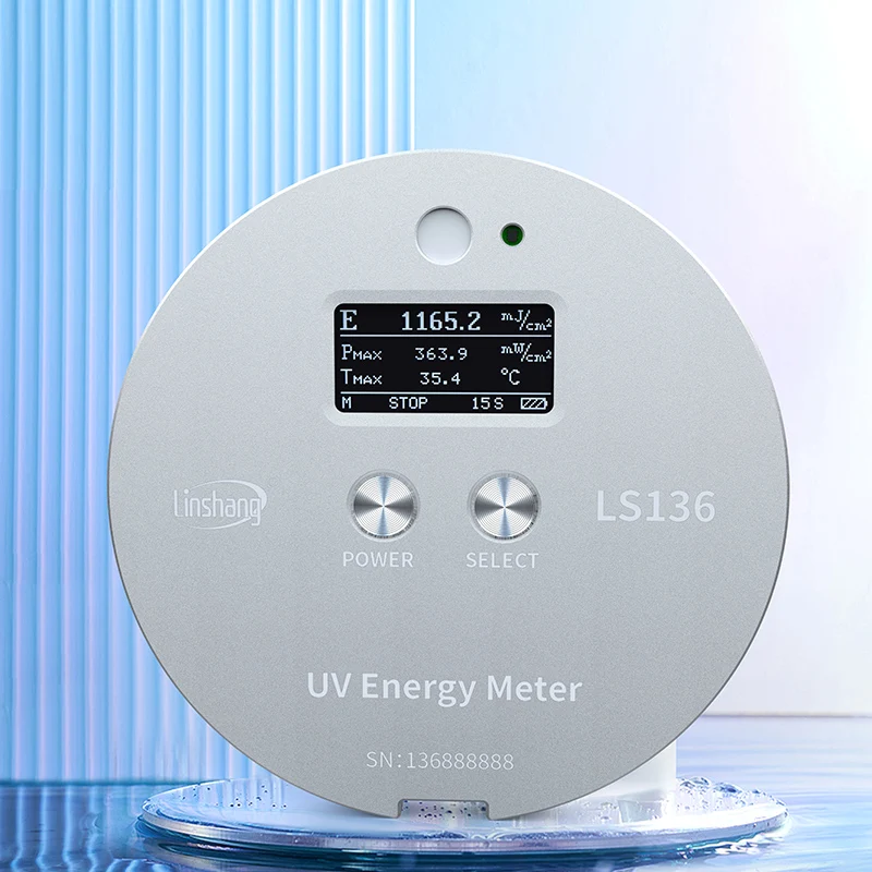 Linshang Ultraviolet Radiometer UV Energy Meter for 365nm Halogen High Pressure Mercury Lamp Curing Exposure Machine LS136 2