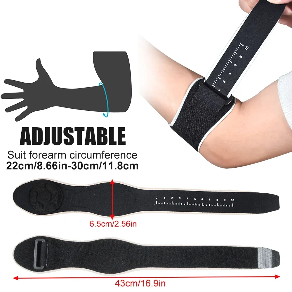 1PCS Tennis Elbow Brace-Adjustable Forearm Support Band with Removebale Pad, Elbow Strap for Bursitis, Golfers, Tendinitis