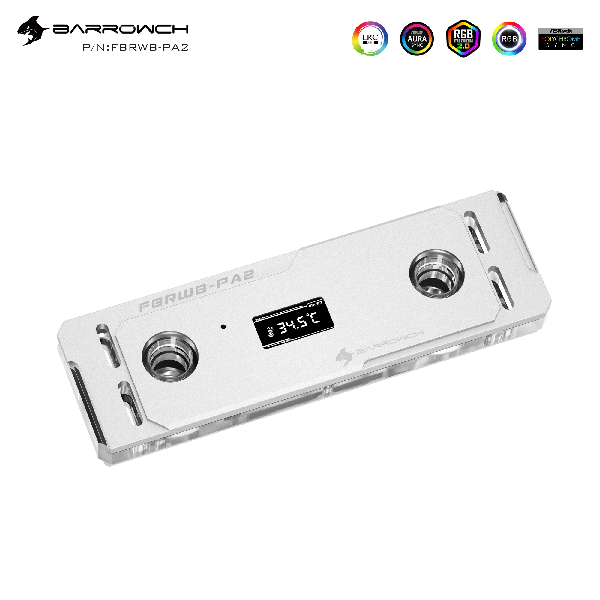 Tft Display Digital Memory Water Block Lrc 2.0 Iluminação Padrão com Ram Armaduras de Refrigeração 5v 3pin Barrowch-fbrwb-pa2 - Imagem 2