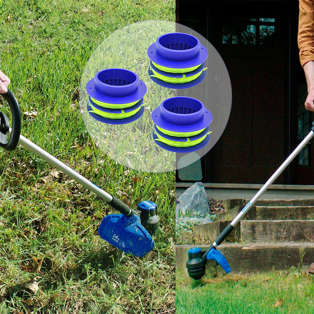 3piece Mower Line Set With 080 Diameter Thread For Smooth Operation Extended Service Life Weed Eater