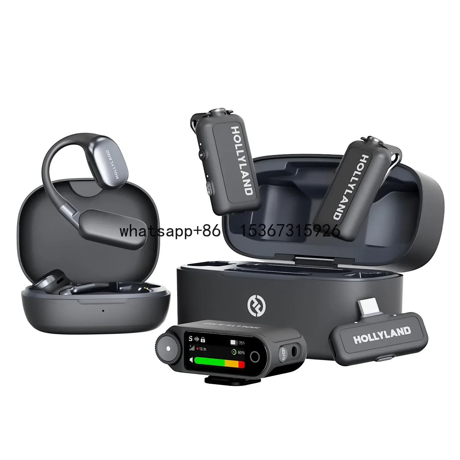 Hollyland Lark Max2 ワイヤレスラベリアマイク、プロ仕様ENCスタジオ