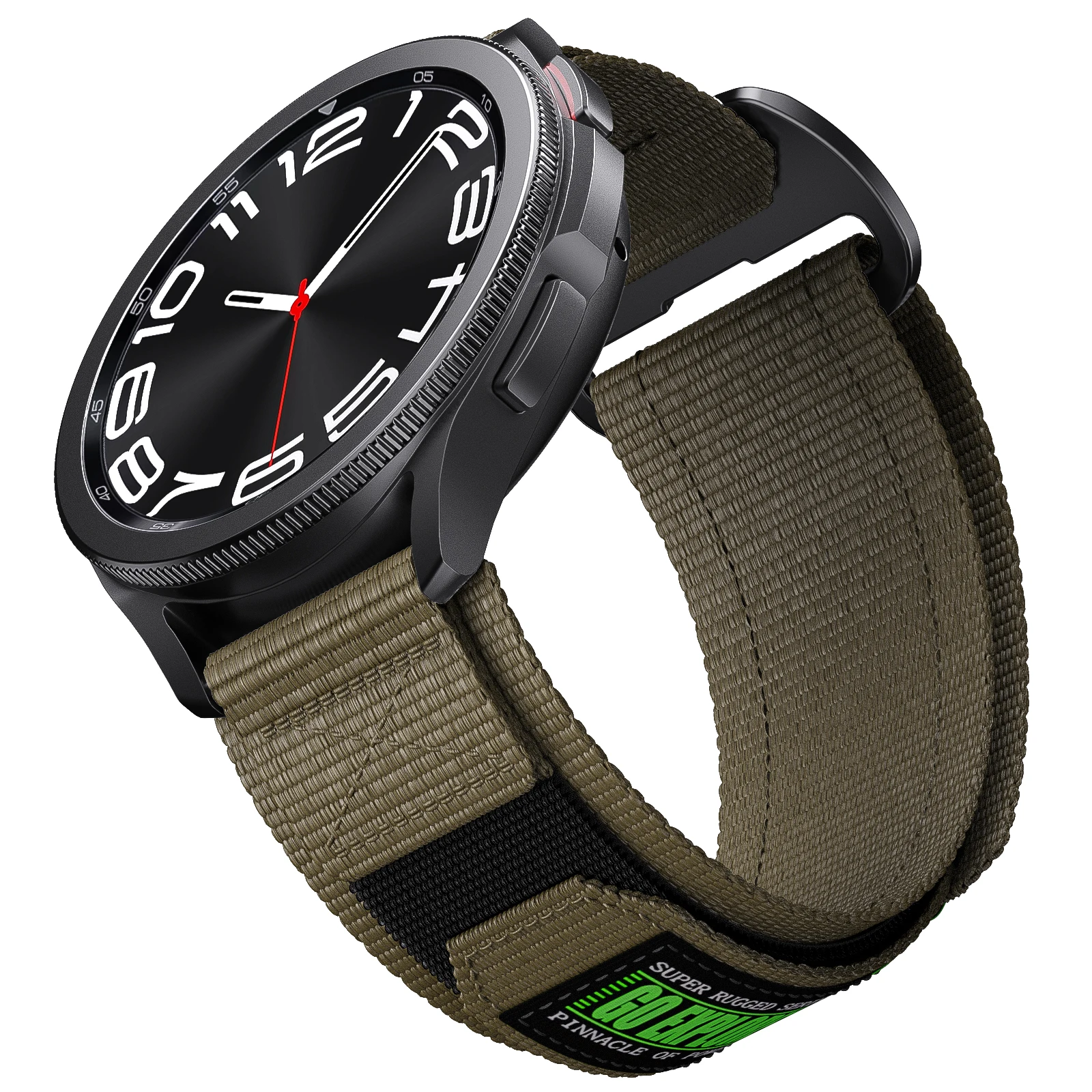 Outdoor Nylon Velcro Woven Wristband Watch Strap - Adjustable 20mm/22mm Band