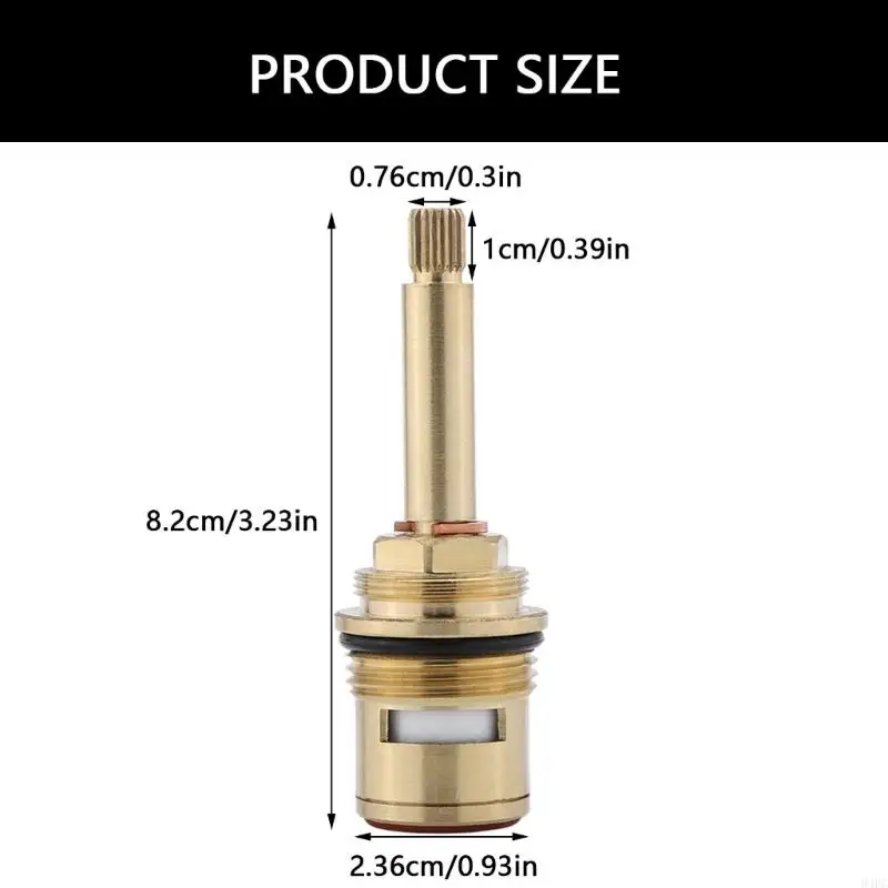 94PC Hot And Cold Water Spool Faucet Valves Brass Ceramic Stem Disc Cartridges