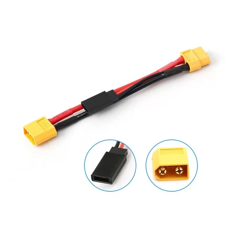 T 플러그 XT60 RC 모델 FPV 드론용 JST 병렬 배터리 커넥터 플러그 어댑터가 있는 균형 충전 전원 공급 장치 연장 케이블