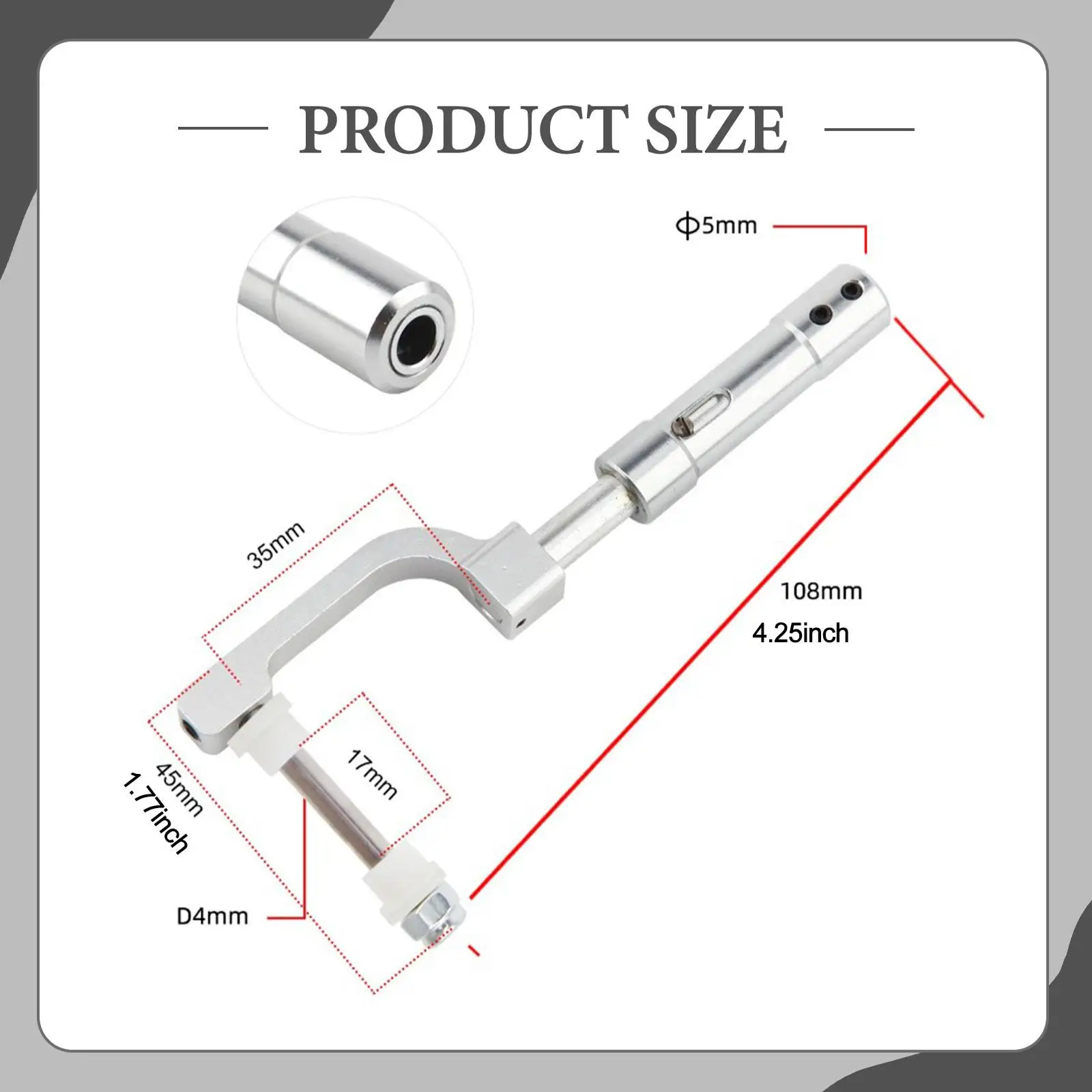 Náprava proti vibracím 108 mm pro modelářské letadlo