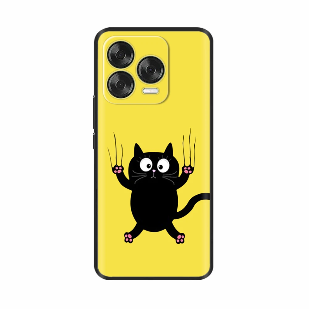 Luxury Black Silicone Back Cover - Elegant Design Case