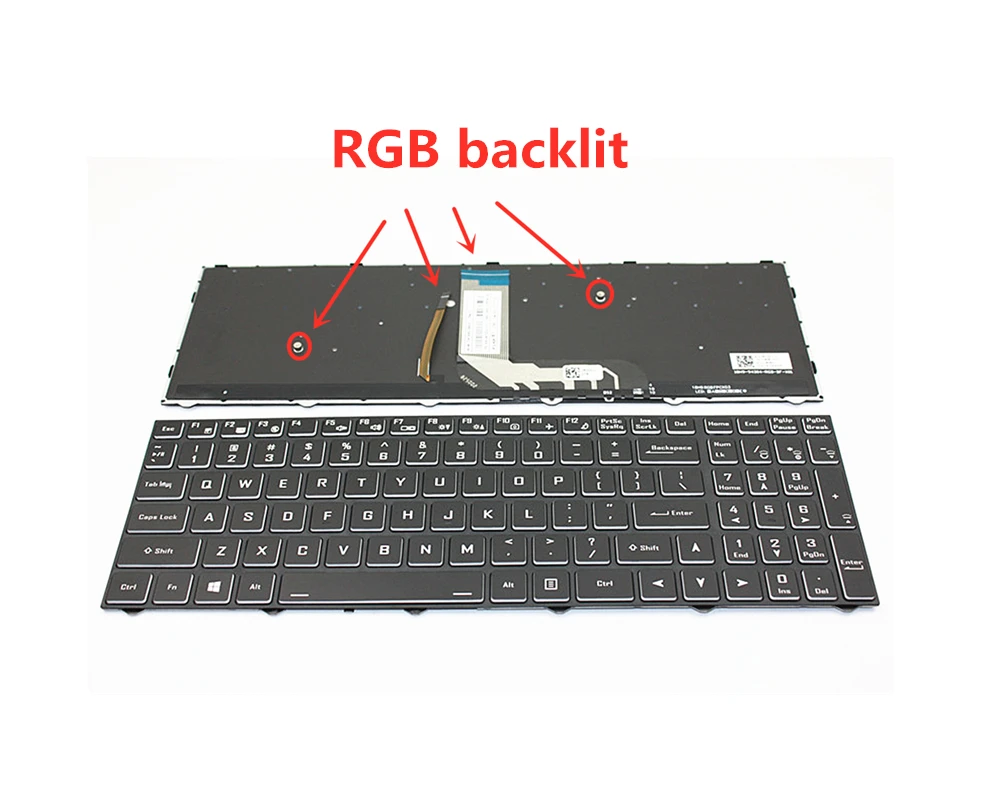 Клавиатура с RGB-подсветкой для ноутбука Clevo NH50 NH55 NH57 NH58 MACHENIKE T58 Shinelon M7 7000 9000 Thunderobot
