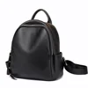 100% Genuine Leather Women Backpack Black Daily Casual Travel Bag for Lady Small Beach Knapsack High Quality Students Schoolbag 1