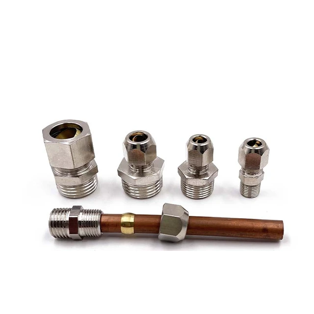 Copper Pipe Fitting 6mm 8mm 10mm 12mm 1/81/43/81/2Male