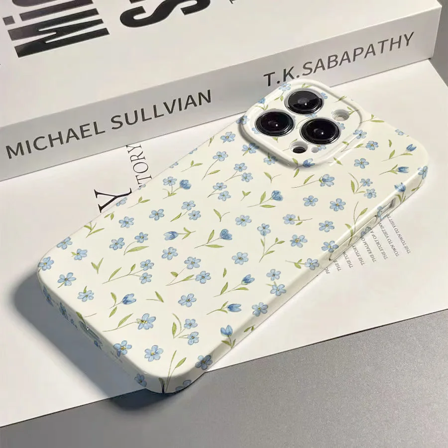 Cute Floral Pattern Hard PC Phone Case Cover