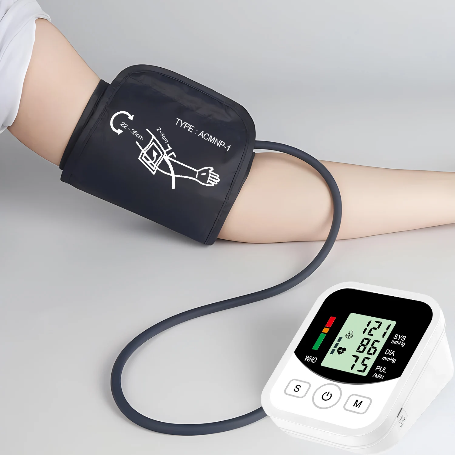 Digital Arm Blood Pressure Meter Tensiometers Cuff Test Kit Home Blood Pressure Monitor 22cm-32cm