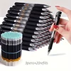 Press Type K35 Ballpoint Pen Set Large Capacity 0.5mm Gel Pen Black/Red/Blue Replaceable Refill Stationery Office Supplies 6
