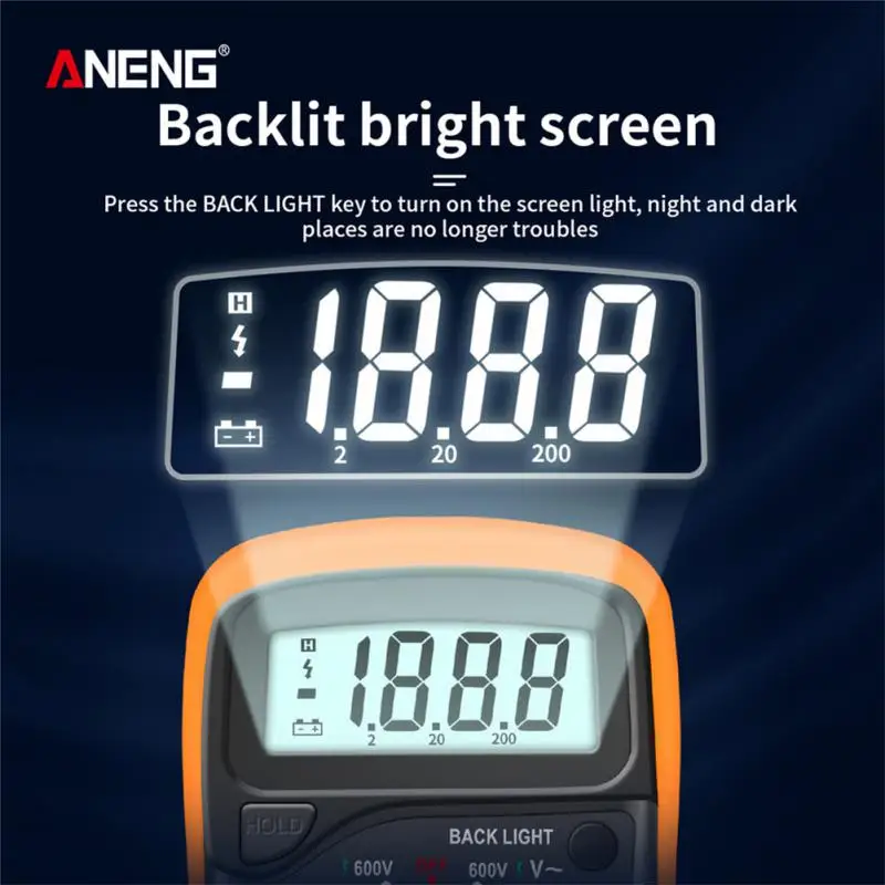 ANENG AN8205C  Ƽ, AC/DC , Ʈ  ׽,  LCD Ʈ , ޴
