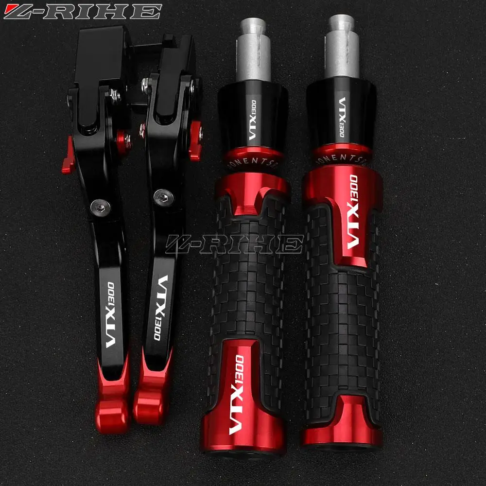 

For HONDA VTX1300C 2004 2005 VTX 1300C VTX1300 C vtx1300 Motorcycle Handle Bar Grips Adjustable Brake Clutch Lever Handlebar