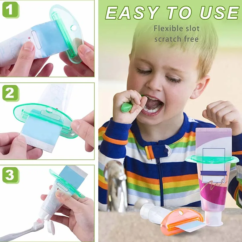 4Pcs Multifunctional Toothpaste Squeezer Manual Squeezers Toothpaste Tube Clips Facial Cleanser Dispenser Bathroom Accessories 5