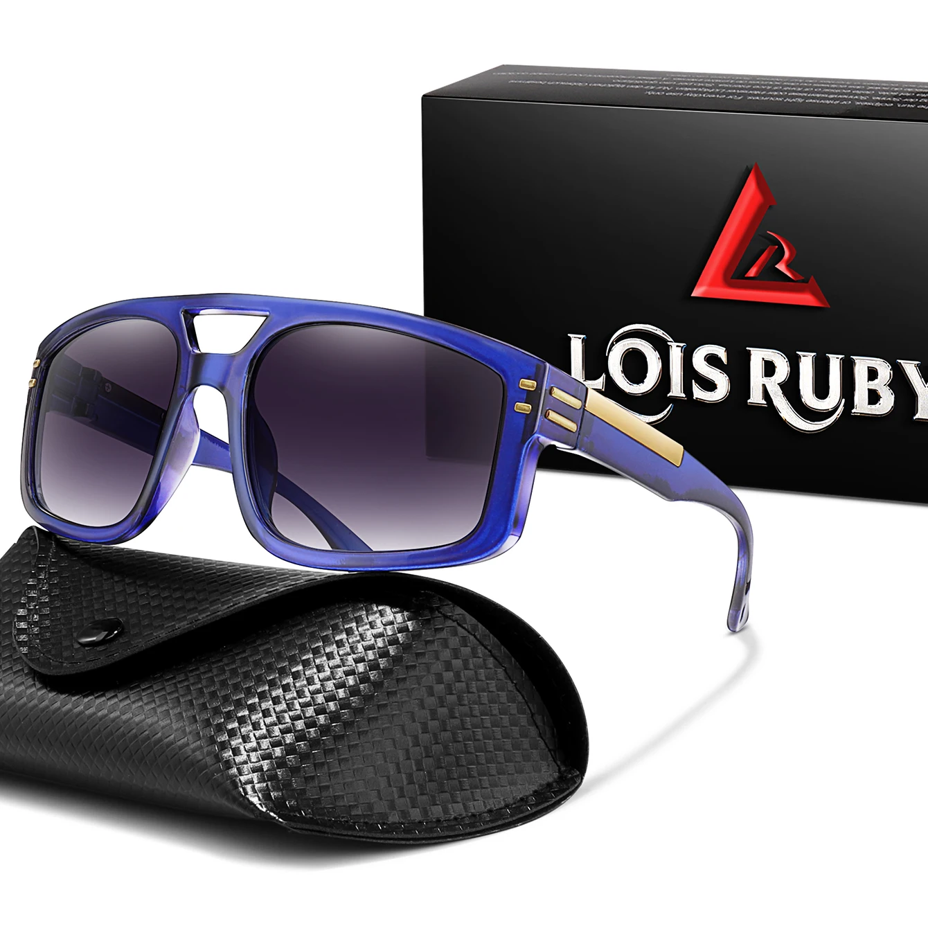 ファッションカジュアルフィッシングサングラス男性女性スクエア防風ゴーグルアウトドアスポーツランニングハイキングサイクリング UV400 ケース付き