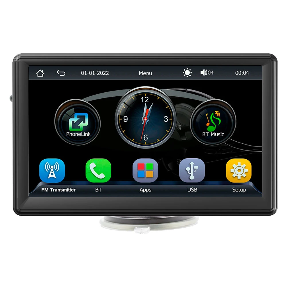 Car MP5 Player Compatible For Carplay Android Auto Wireless Stereo 7″ Touchscreen Bluetooth-compatible 5.1 Hands-free