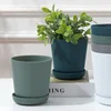 Flower Pots Artificial Succulent Plants Series Plastic Decorative Collection Nursery Pots Living Room Balcony Plants Bonsai Pot 1
