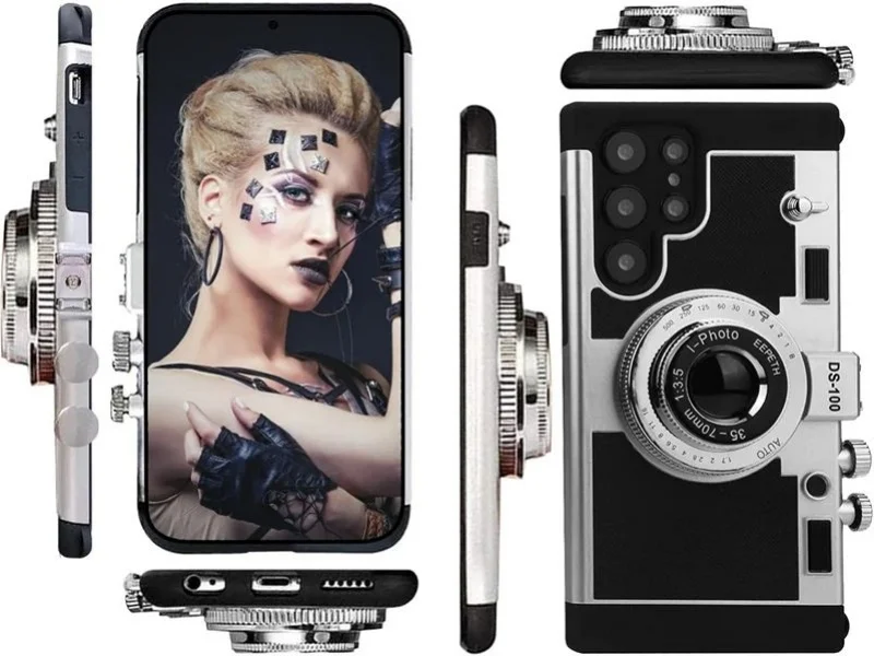 Emily in Paris 3D Vintage Camera Design Case for Samsung Galaxy