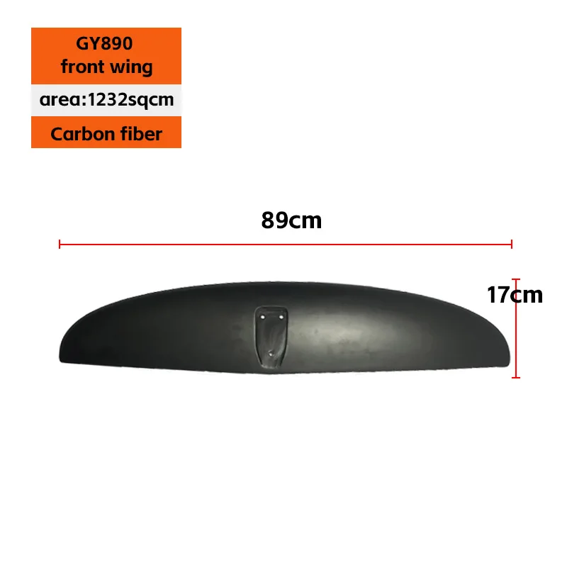 Water sports Surf carbon fiber front wing accessories GY Series Multiple sizes hydrofoil efoil blade for sale