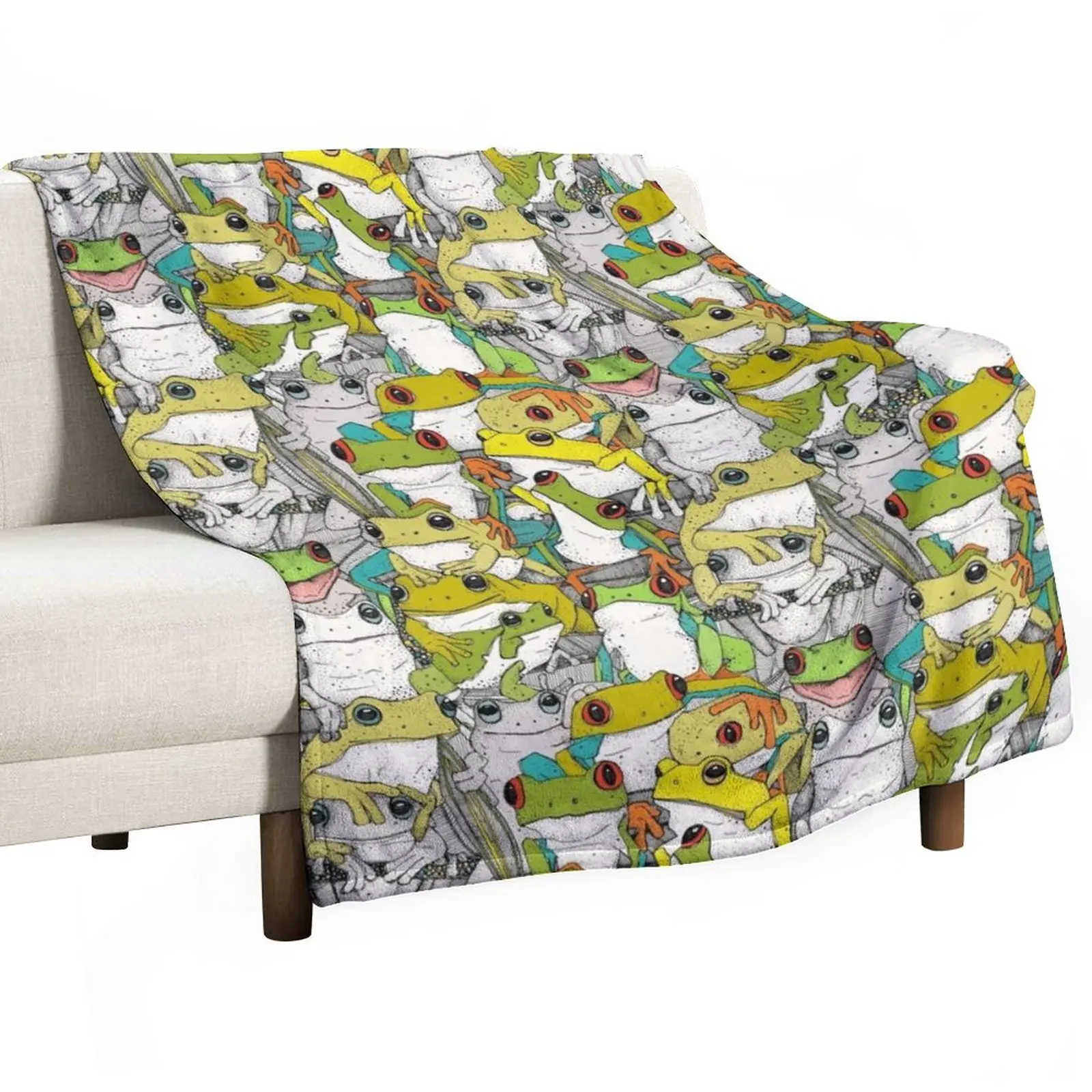 

New just tree frogs col Throw Blanket Thin Blanket Hair Blanket sofa bed Blanket Sofa