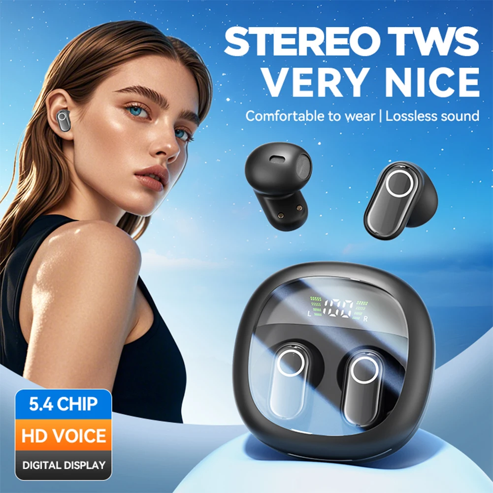 Wireless BT Translation Headphones Real Time AI Translator Earbuds 144 Languages Instant Translator Earphone for Travel Business