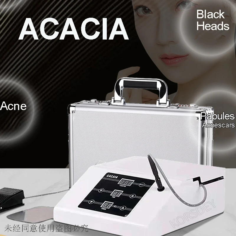 Beauty  Acacia Acne Treatment RF Sweat Tube Tumor Remove Blackheads Acne Removal Machine plasma treatment beauty monster plasma pen heads remove skintags and mole plexage plasma pen cryotherapy spot removal pen n2o ca