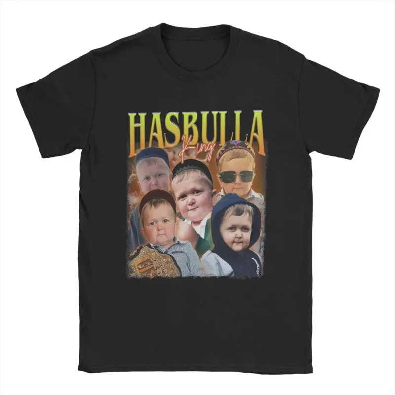 

Round Neck Short Sleeve T Shirts Birthday Present Tops King Hasbulla Magomedov T-Shirt Men Novelty Cotton Tee Shirt harajuku