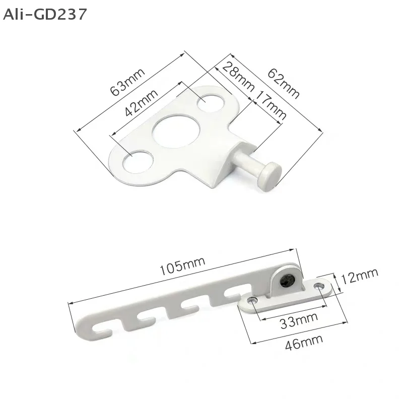 GD237-Window Support Wind Hook Latches Stainless Steel Limiter Latch Wind Brace Stopper Heavy Duty Gusset Fixed