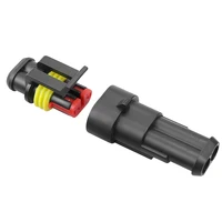 2Pin Waterproof AMP Auto Connector 18AWG M/F 1.5mm Term Quick Disconnect for Car Truck VehicleDJ7021-1.5-11/21 282080-1/282104-1 6