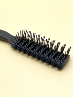 1 Piece Men Fluffy Hair Curly Brush Salon Hairdressing Combs Anti-static Massage Hair Care Ribs Comb Nine-Row Comb Styling Tools 2