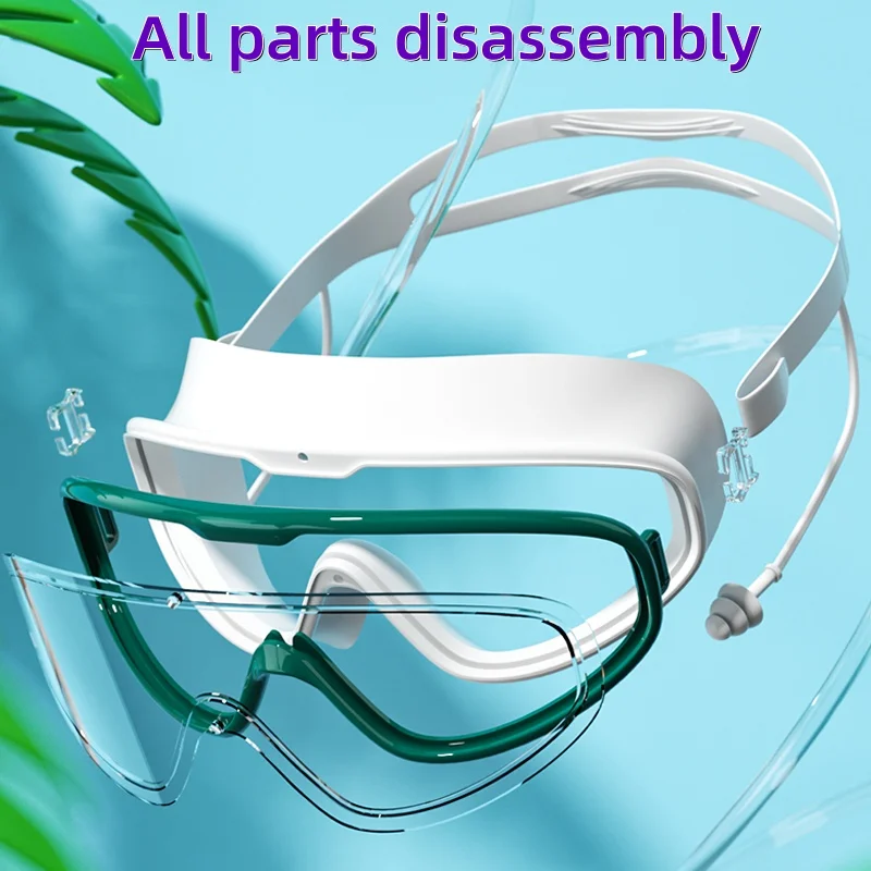 Kids Swimming Goggles with Big Frame, HD Lens and Anti-fog, Waterproof Children's Swim Goggles for Boys and Girls 5